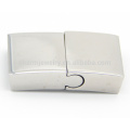 BX070 Wholesale buckle fit flat leather bracelet clasp 316L stainless steel magnetic clasp Jewelry Clasp 3MM